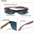 Laden Sie das Bild in den Galerie-Viewer, BAMBOO - 2024 Designer Sonnenbrille Handgefertigt aus Edlem Naturholz