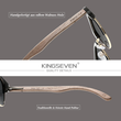Laden Sie das Bild in den Galerie-Viewer, KINGSEVEN™ - 2024 Bamboo Designer Sonnenbrille Handgefertigt aus Edlem Naturholz