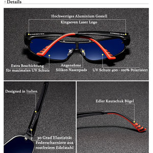 KINGSEVEN™ - 2024 N7716 Designer Sonnenbrille Polarisierte Gläser