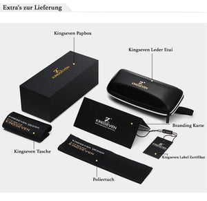 KINGSEVEN™ - 2023 8280 Retro Designer Zonnebril Gepolariseerde lenzen