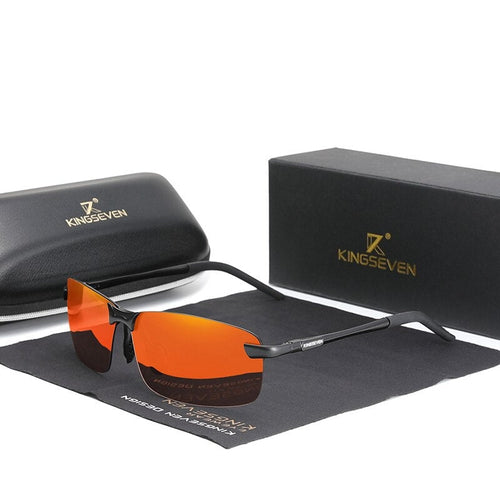 KINGSEVEN - 2024 6001 Vintage Designer Sonnenbrille Polarisierte Gläser
