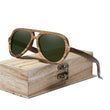 Laden Sie das Bild in den Galerie-Viewer, BAMBOO™ - 2023 N80071 Designer Sonnenbrille Handgefertigt aus Edlem Natur Holz