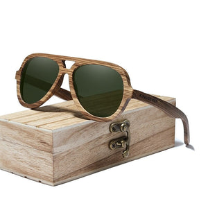 BAMBOO™ - 2023 N80071 Designer Sonnenbrille Handgefertigt aus Edlem Natur Holz