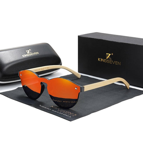 BAMBOO™ - 2024 Designer Sonnenbrille Handgefertigt aus Edlem Naturholz