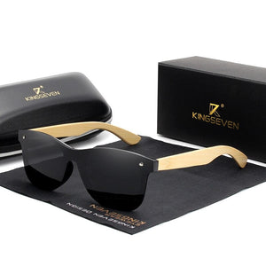 BAMBOO™ - 2023 Designer Sonnenbrille Handgefertigt aus Edlem Naturholz