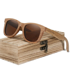 BAMBOO - 2024 3773 Fashion Sonnenbrille Handgefertigt aus Edlem Naturholz