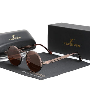 KINGSEVEN™ - 2024 3718 Vintage Designer Sonnenbrille Polarisierte Gläser