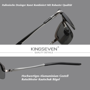 KINGSEVEN™ - 2023 6001 Vintage Designer Zonnebril Gepolariseerde lenzen