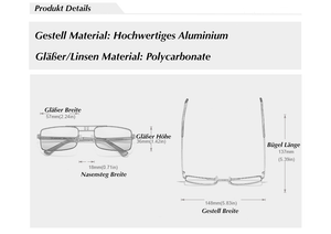 KINGSEVEN™ - 2024 7661 Vintage Designer Sonnenbrille Polarisierte Gläser