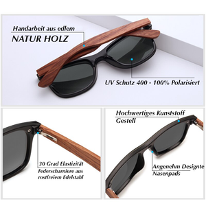 BAMBOO™ - 2023 6166 Meekleurende zonnebril gemaakt van kostbaar natuurlijk hout