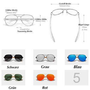 BAMBOO™ - 2023 7171 lunettes de soleil design Fabriquées à la main à partir de BOIS NATUREL fin