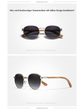 Afbeelding in Gallery-weergave laden, BAMBOO™ - 2023 7363 designer zonnebril Handgemaakt van fijn, natuurlijk hout