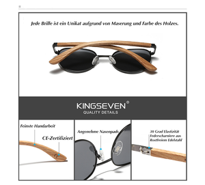 BAMBOO™ - 2023 7363 lunettes de soleil design Fabriquées à la main à partir de bois naturel précieux