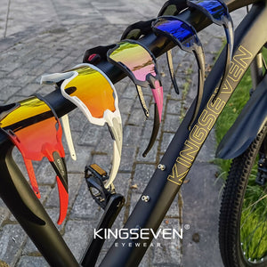Kingseven ™ 2024 Premium Sport/Fahrradbrille 100% Polarisiert maximale Klarheit, Komfort und Schutz