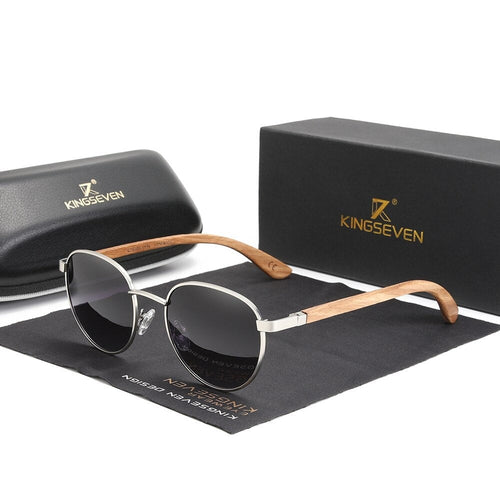 BAMBOO™ - 2024 7363 Designer Sonnenbrille Handgefertigt aus Edlem Naturholz