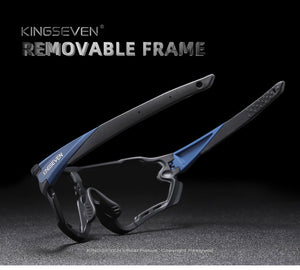 Kingseven ™ 2024 Premium Sport/Fahrradbrille 100% Polarisiert maximale Klarheit, Komfort und Schutz