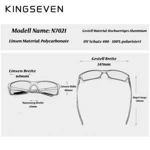 KINGSEVEN™ Premium - 2023 Herenzonnebril (polycarbonaat)
