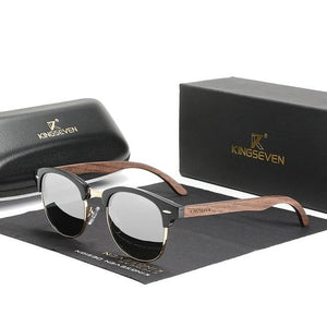 KINGSEVEN™ - 2023 Bamboo Designer Sonnenbrille Handgefertigt aus Edlem Naturholz