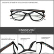 Laden Sie das Bild in den Galerie-Viewer, KINGSEVEN™ - 2023 9007A Titanium Blau Licht Blocker Transparent Brille