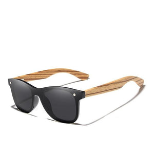 BAMBOO™ - 2023 Handgemachte Herren/Damen Sonnenbrille aus Zebra Naturholz